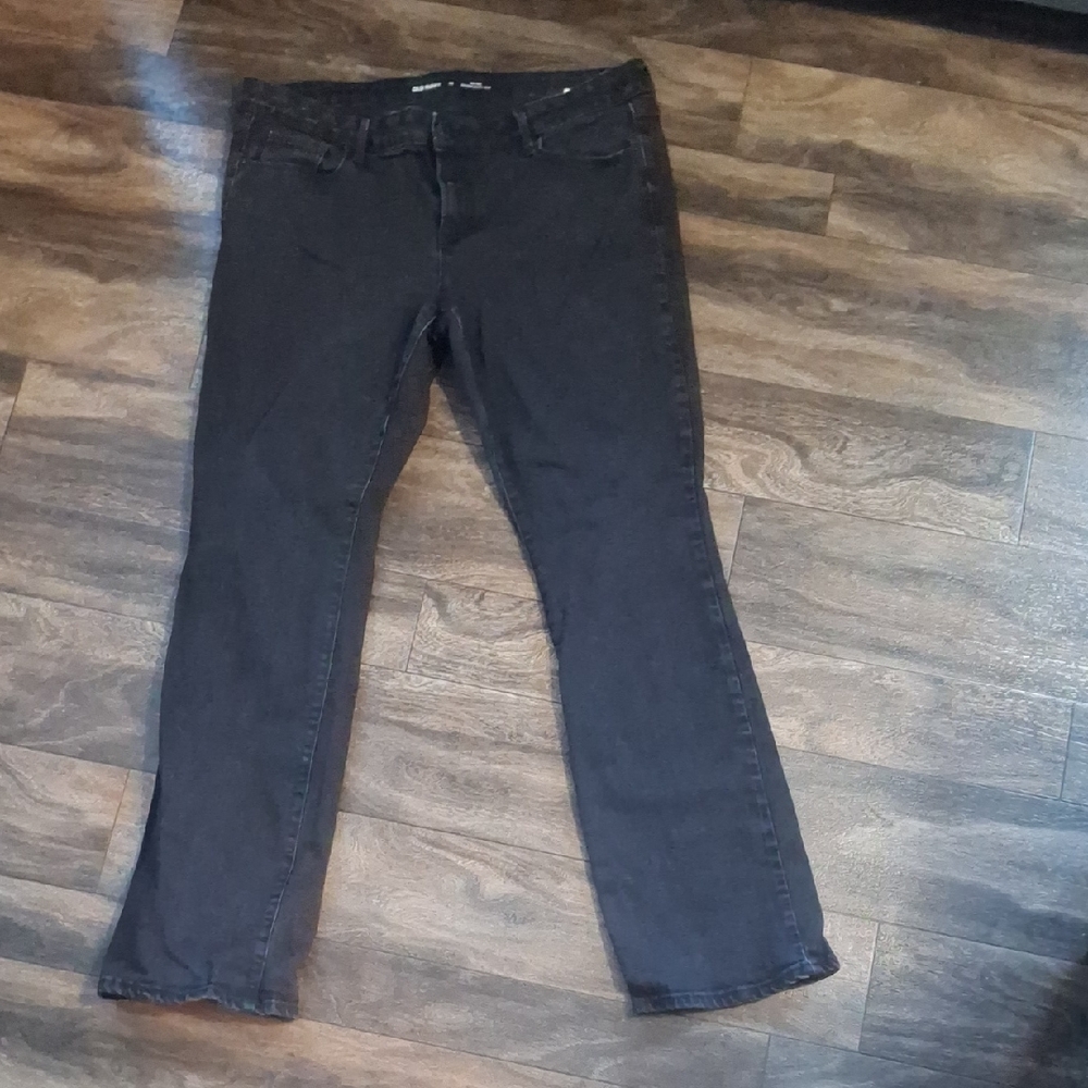Old Navy Women's Black Boot Cut Jeans